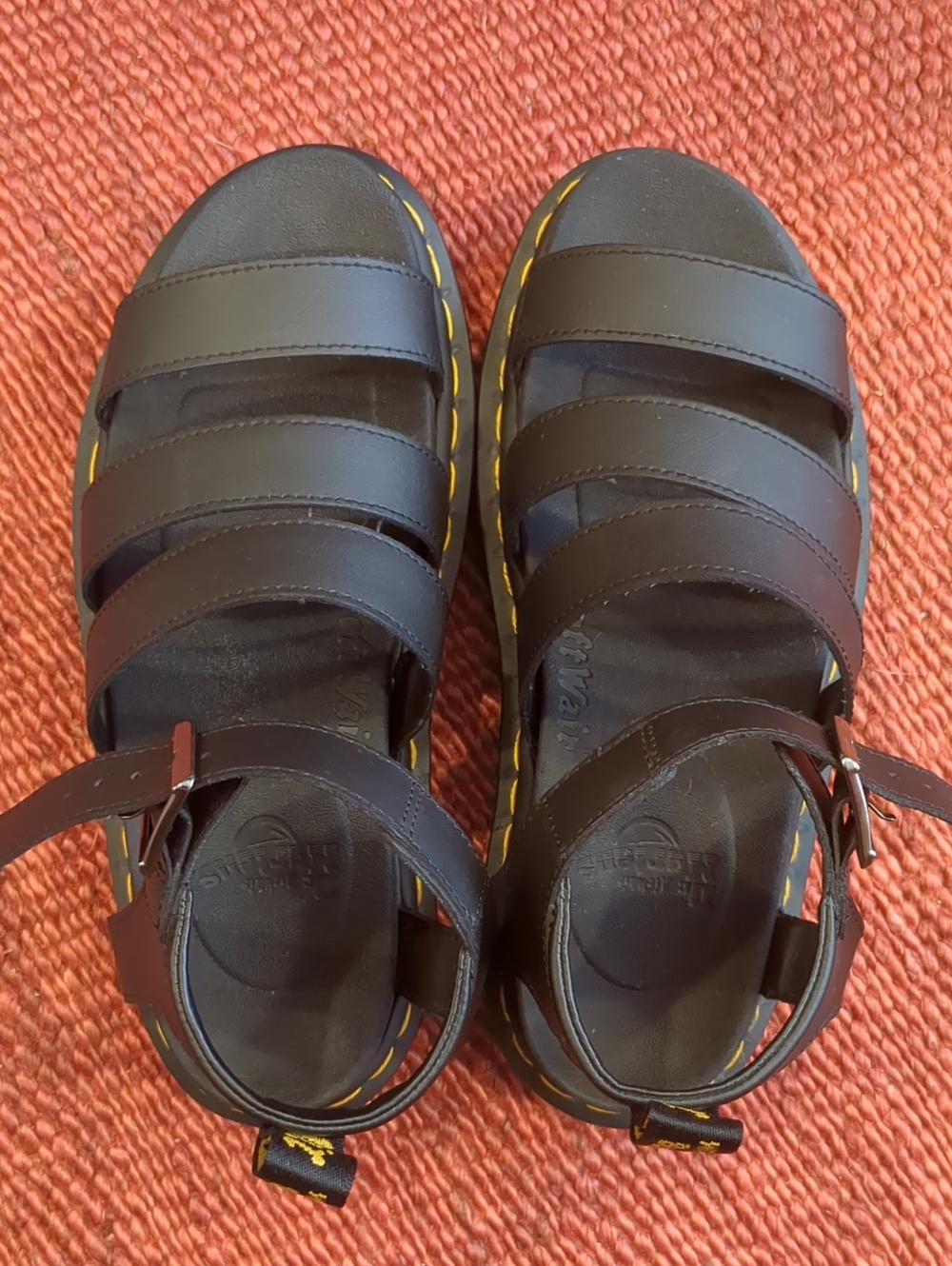 Dr. Martens Black Blaire Flatform Sandals 38 Size 7 - Picture 3 of 12